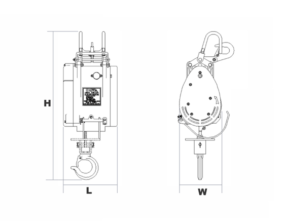 DU-230A迷你鋼絲繩電動提升機結(jié)構(gòu)